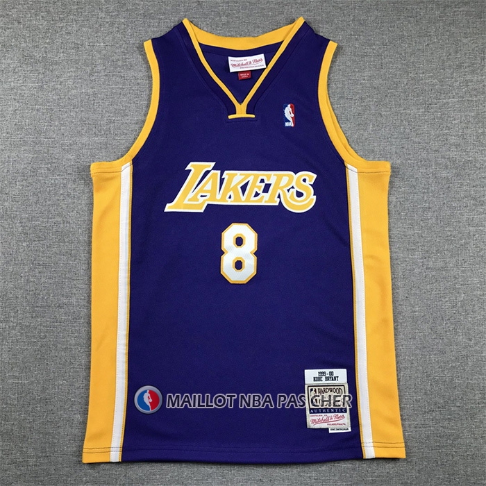Maillot Enfant Los Angeles Lakers Kobe Bryant NO 8 Mitchell & Ness 1999-00 Volet